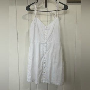 Abercrombie & Fitch Tie Strap Button Up Dress